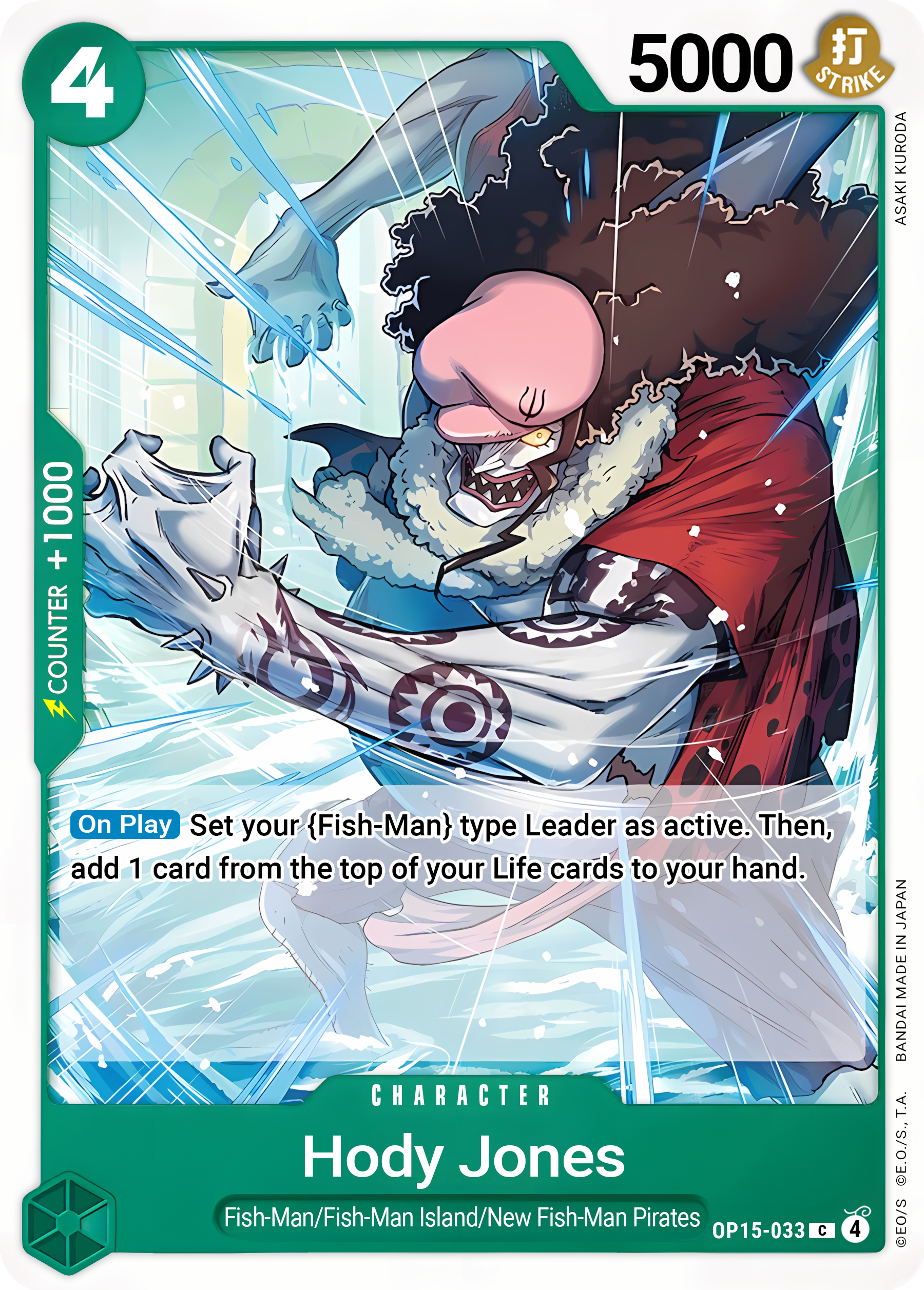 Hody Jones - One Piece TCG Card