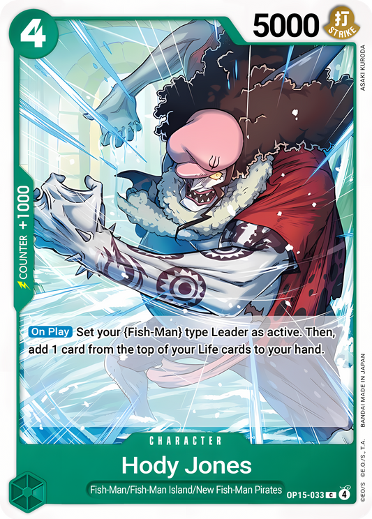 Hody Jones - One Piece TCG Card