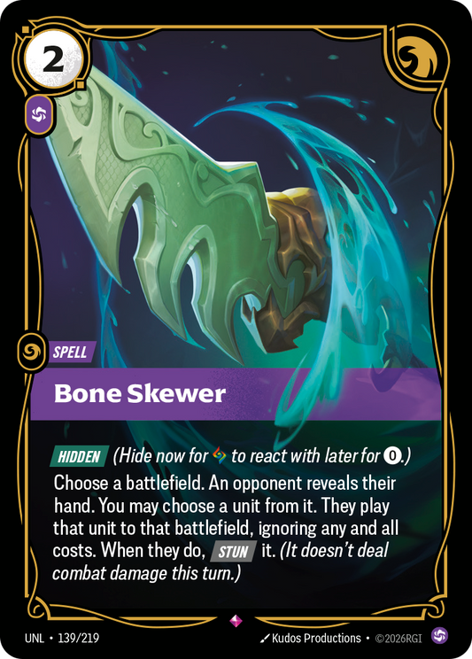 Bone Skewer - Riftbound TCG Card