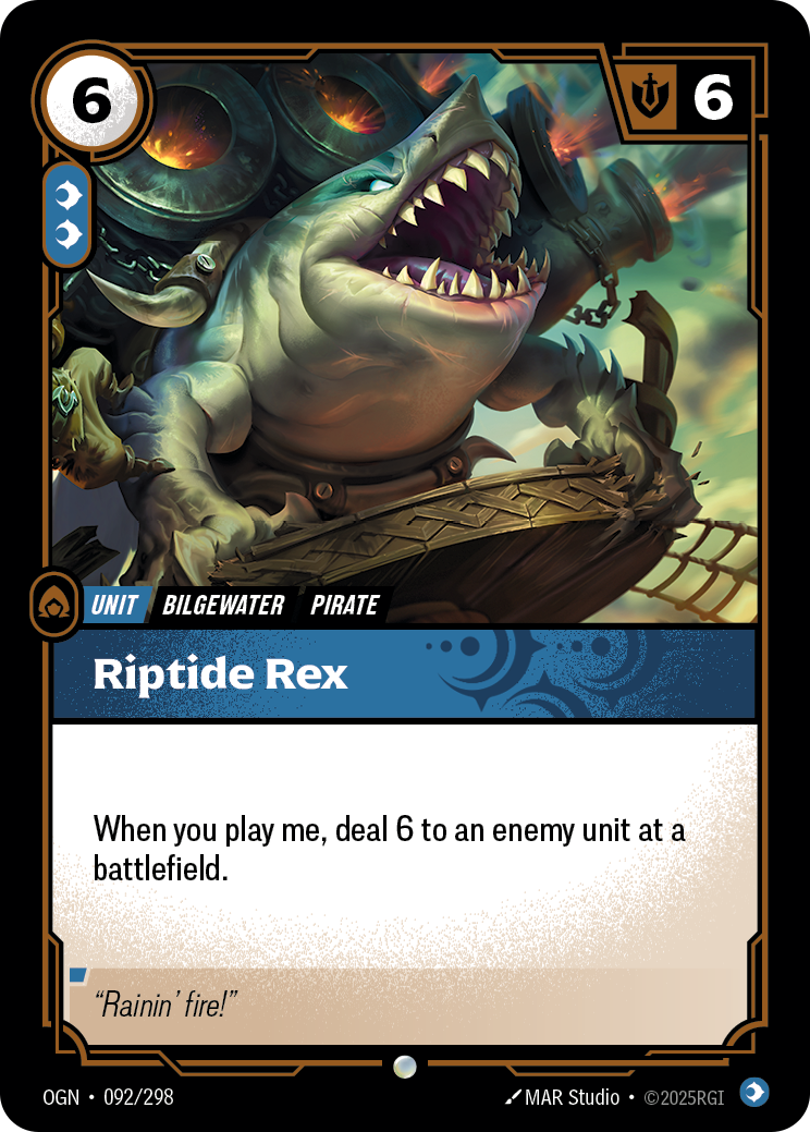 Riptide Rex - Riftbound TCG Card
