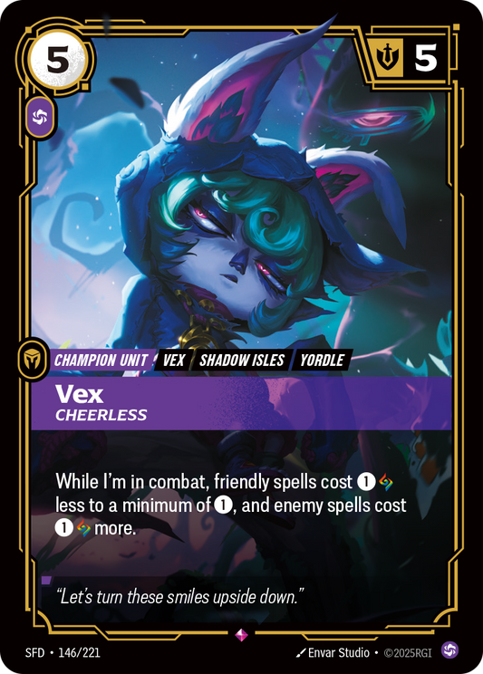 Vex - Cheerless - Riftbound TCG Card
