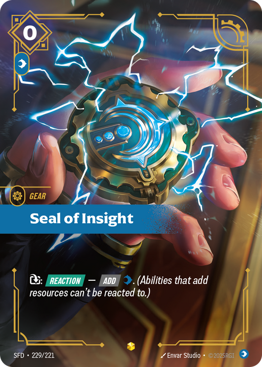 Seal of Insight (Overnumbered) - Riftbound TCG Card
