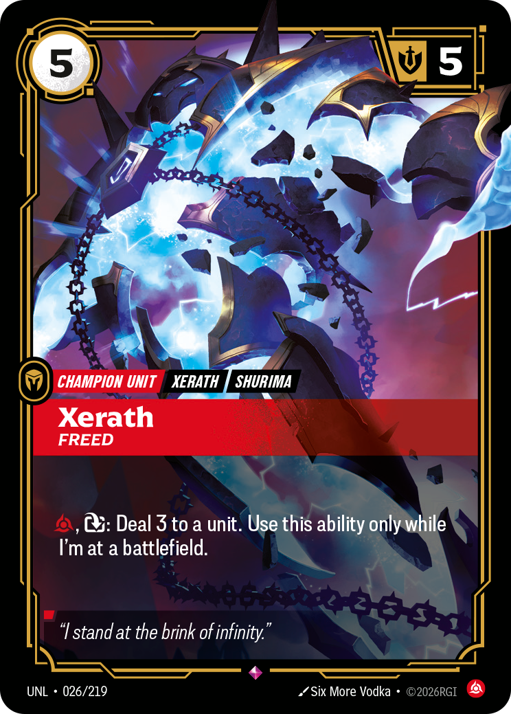 Xerath - Freed - Riftbound TCG Card
