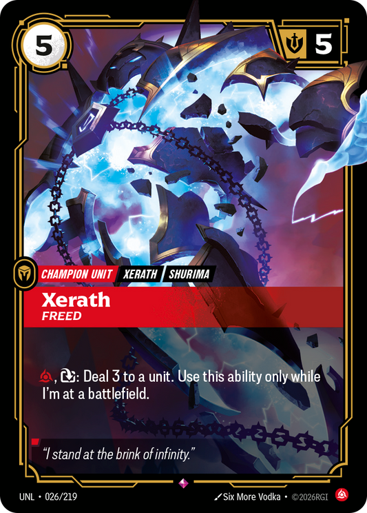 Xerath - Freed - Riftbound TCG Card