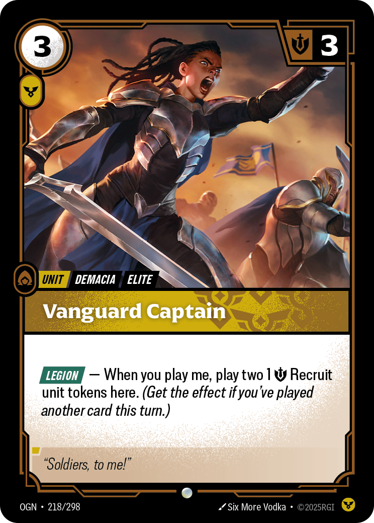 Vanguard Captain - Riftbound TCG Card