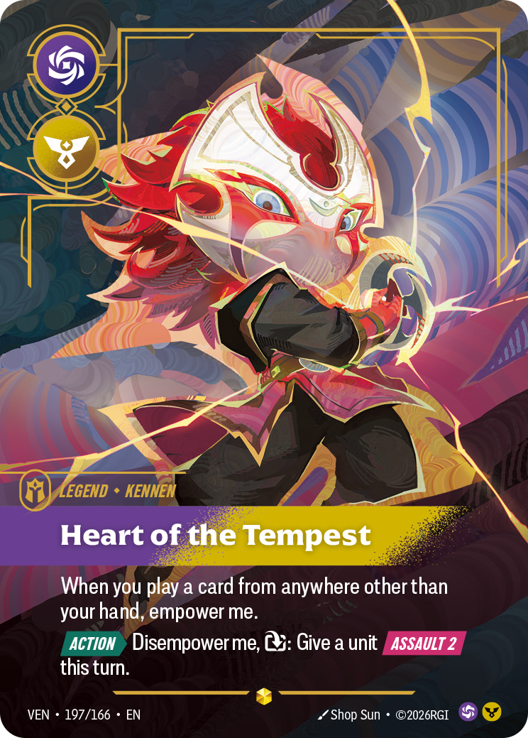 Kennen - Heart of the Tempest (Overnumbered) (Foil) - Riftbound Vendetta