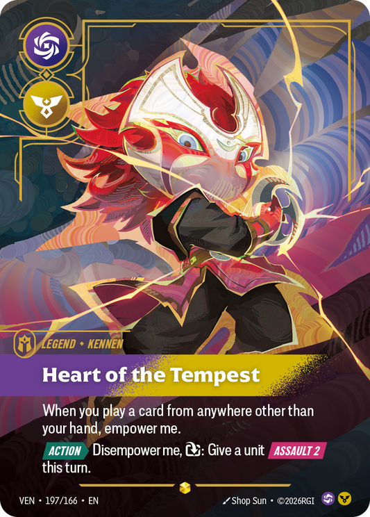 Kennen - Heart of the Tempest (Overnumbered) (Foil) - Riftbound Vendetta