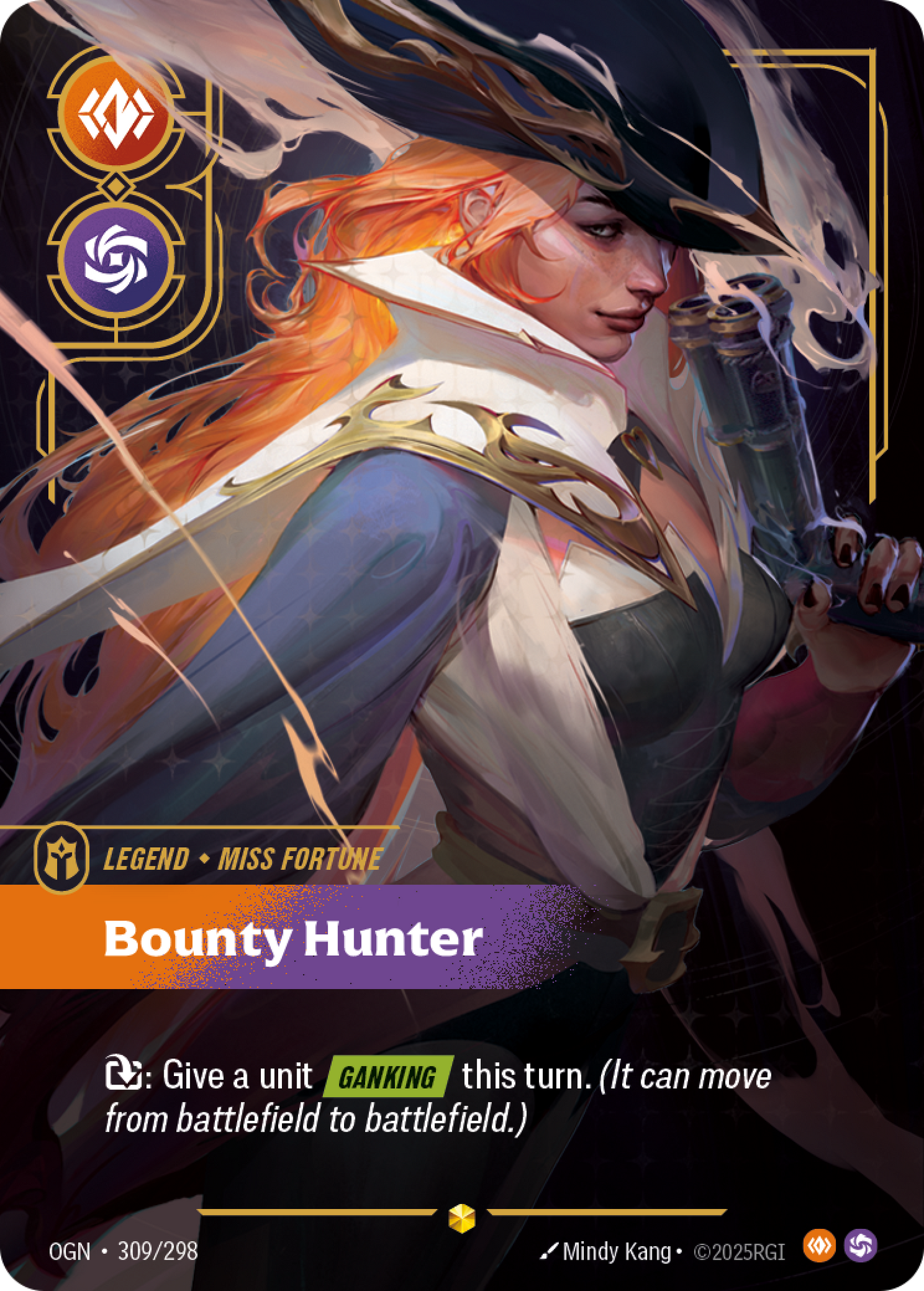 Miss Fortune - Bounty Hunter (Overnumbered) - Riftbound TCG Card