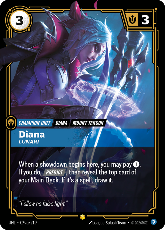 Diana - Lunari (Alternate Art) - Riftbound TCG Card