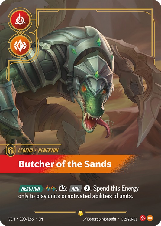 Renekton - Butcher of the Sands (Overnumbered) (Foil) - Riftbound Vendetta