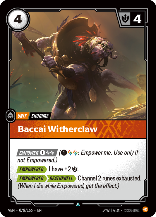 Baccai Witherclaw - Riftbound Vendetta
