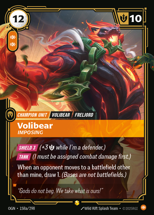 Volibear - Imposing (Alternate Art) - Riftbound TCG Card