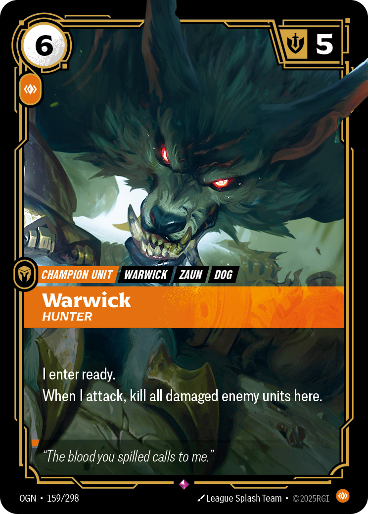 Warwick - Hunter - Riftbound TCG Card