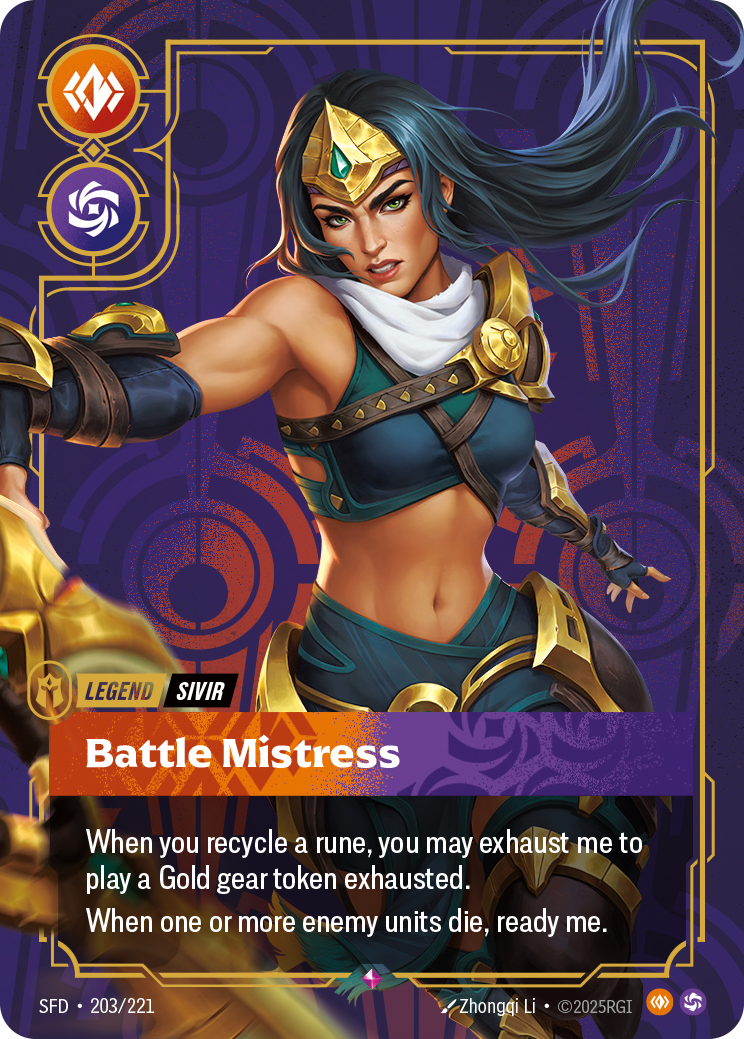 Sivir - Battle Mistress - Riftbound TCG Card