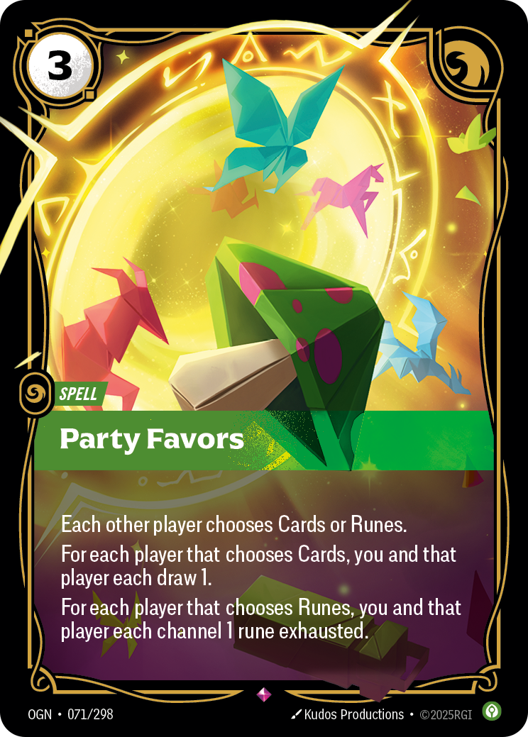 Party Favors - Riftbound TCG Card