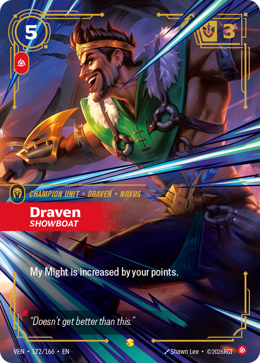 Draven, Showboat (Foil) - Riftbound Vendetta
