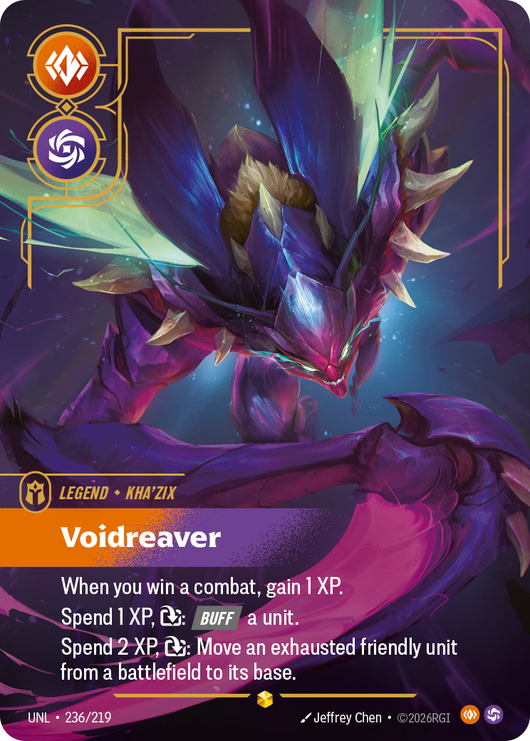 Kha'Zix - Voidreaver (Overnumbered) - Riftbound TCG Card